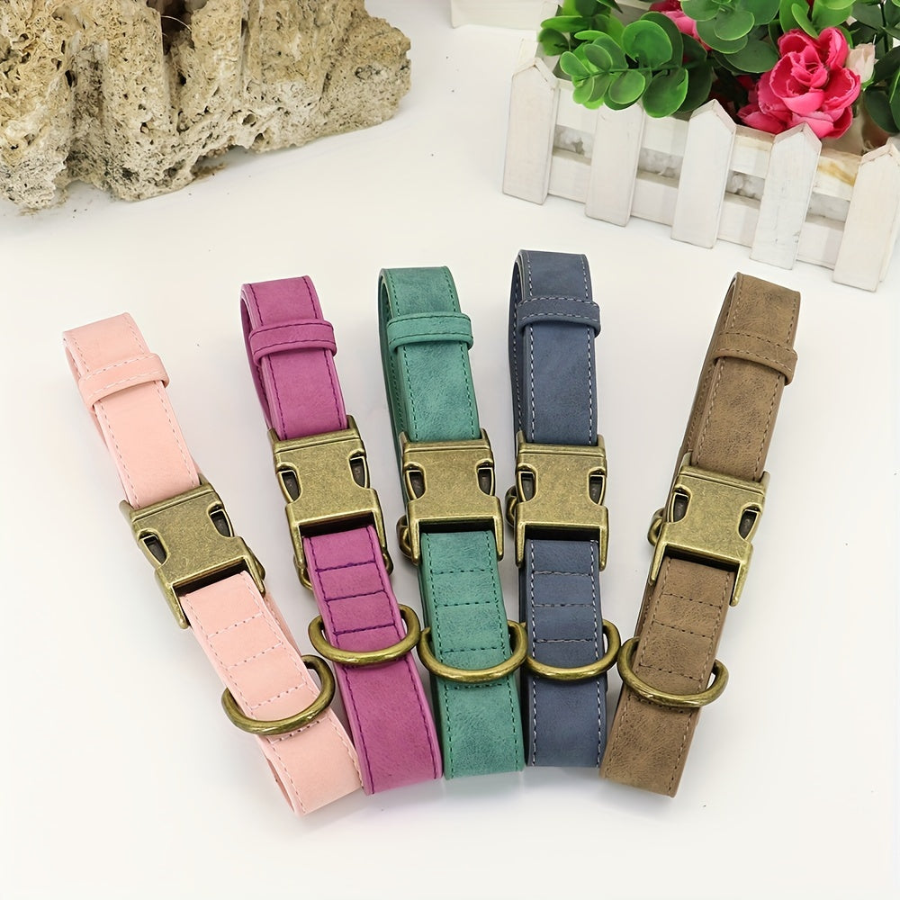 Collier pour chier en cuir personnalisé