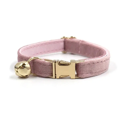 Collier Pour Chat Personnalisable II Rose Mauve