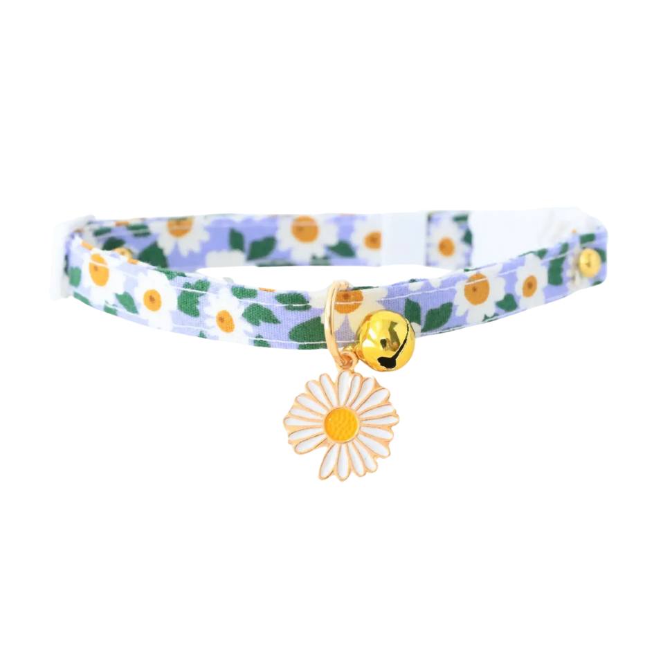 Collier pour chat tournesol - mauve - Woufinity