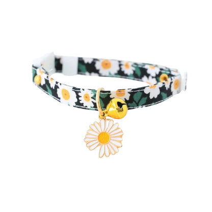 Collier pour chat tournesol - Noir - Woufinity