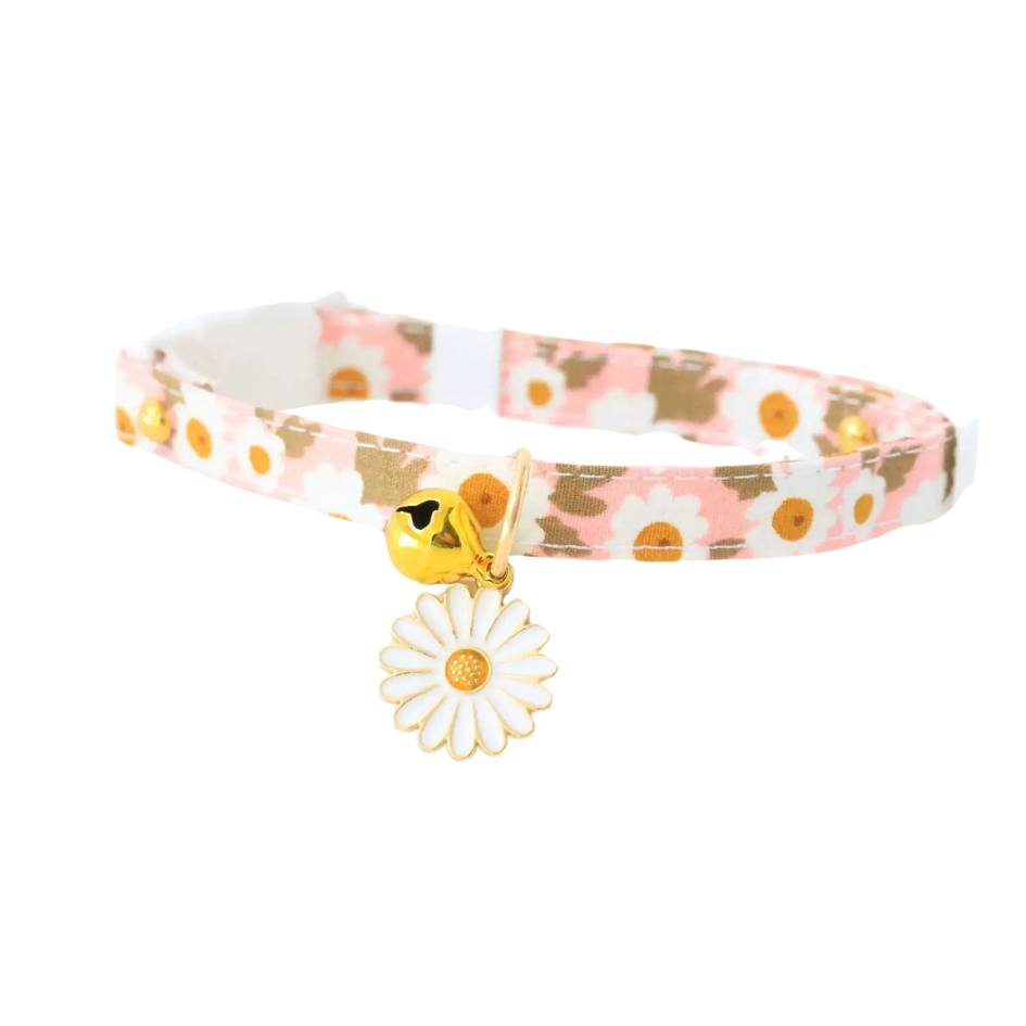 Collier pour chat tournesol - Rose - Woufinity