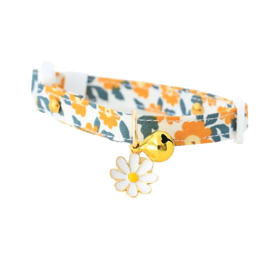 Collier pour chat tournesol - Blanc - Woufinity